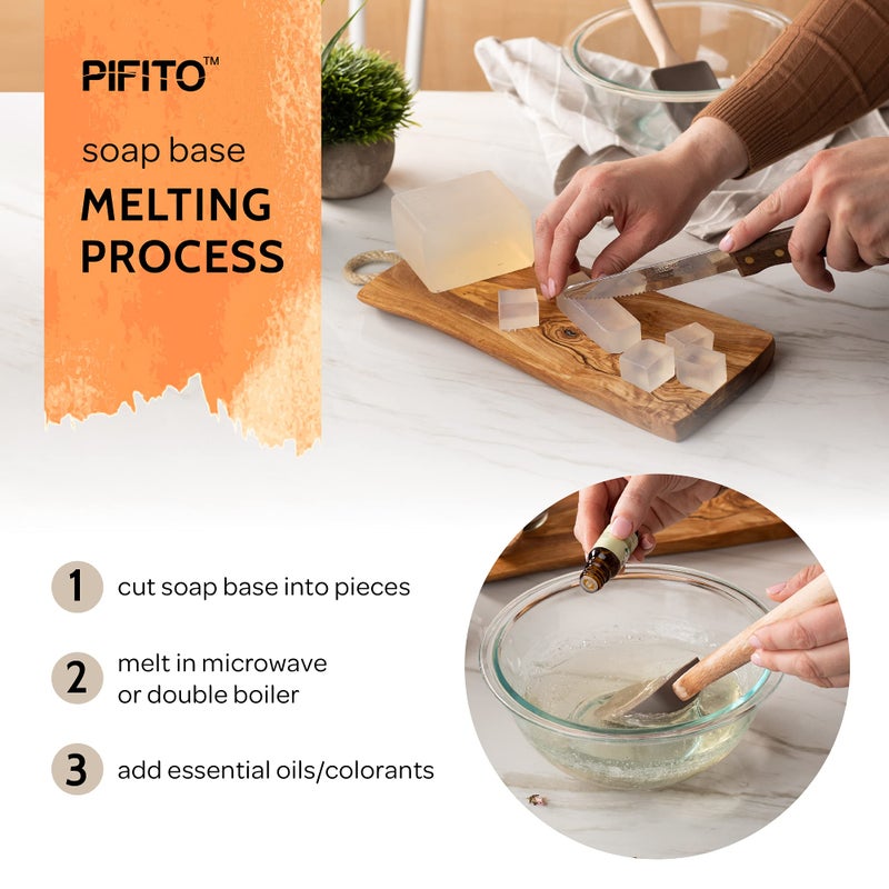 Pifito Honey Melt and Pour Soap Base (5 lb) â”‚ Bulk Premium 100% Natural Glycerin Soap Base â”‚ Luxurious Soap Making Supplies - Image 5